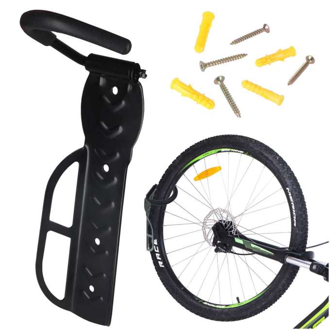 Bicycle hanger wall hook bicycle holder movable element