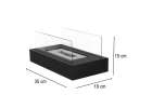 Biofuel stove freestanding tabletop fireplace for smokeless rectangular 10
