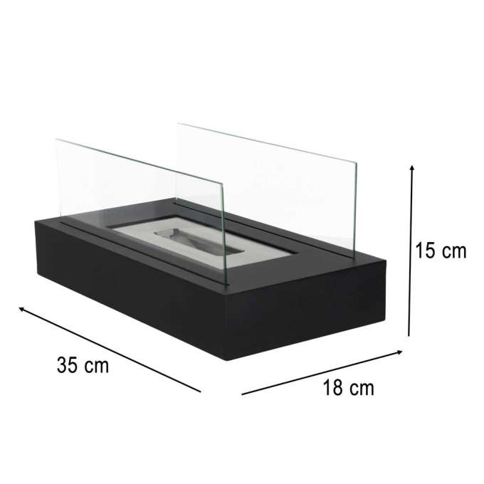 Biofuel stove freestanding tabletop fireplace for smokeless rectangular