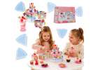 Birthday cake three-story velcro cutting cake music light 117 pieces blue 1