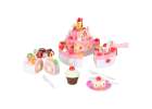 Birthday cake three tier velcro cutting cake music light 117 pieces pink 6