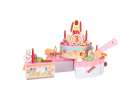 Birthday cake three tier velcro cutting cake music light 75 pieces pink 4
