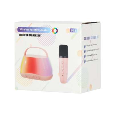 Bluetooth speaker RGB karaoke set 2 USB microphones