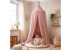 Canopy curtain tipi tent hanging light pink 6
