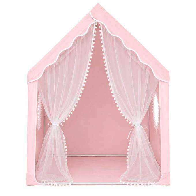 Children's play tent foldable orange for the kids' room