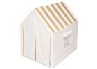 Children's play tent foldable yellow with stripes for the kids' room 10