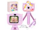 Digital camera for kids on tripod unicorn purple 1
