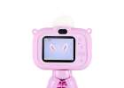 Digital camera for kids on tripod unicorn purple 9