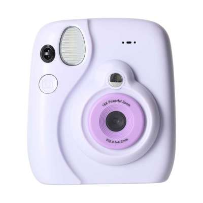 Digital instant camera 16x 128GB cartridges markers purple