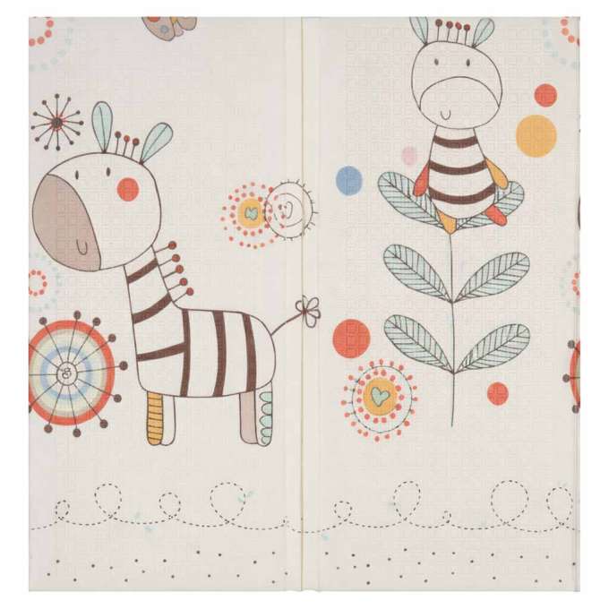 Educational double-sided foldable foam mat 180x200cm animals pattern