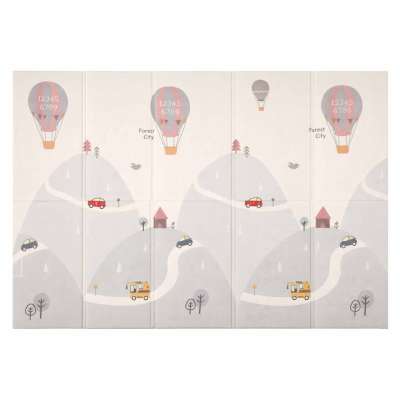 Educational foam mat double-sided foldable 150x200cm balloons street