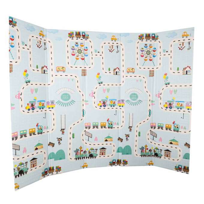 Educational foam mat double-sided foldable 150x200cm balloons street