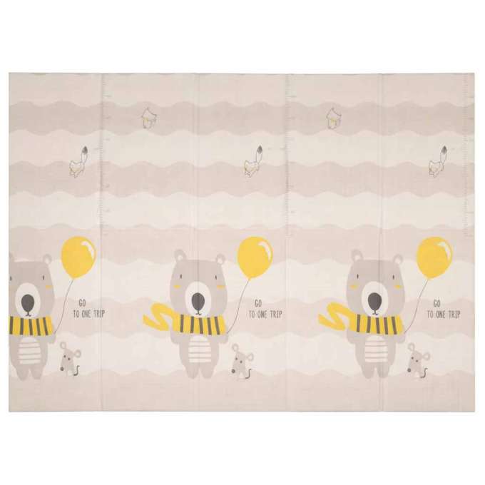 Educational foam mat double-sided foldable 150x200cm teddy bear trees