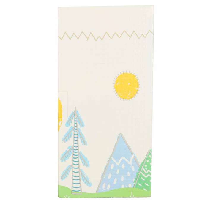 Educational foam mat double-sided foldable 150x200cm teddy bear trees