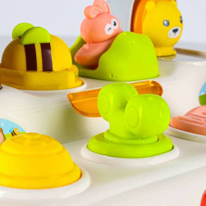 Educational pop-up toy animals lights sound