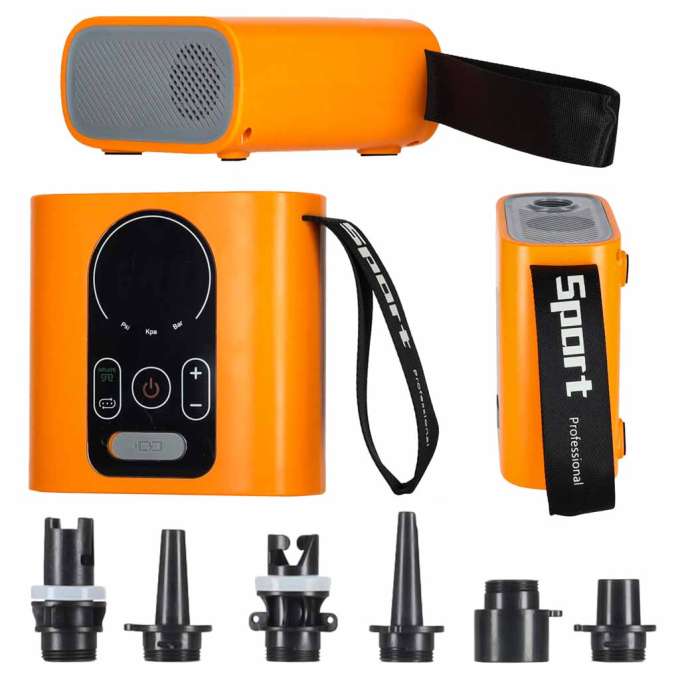 Electric car pump for SUP board 22 PSI 140W, Auto-off system, powerful, compact and lightweight