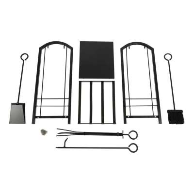 Firewood rack metal shelf fireplace accessories