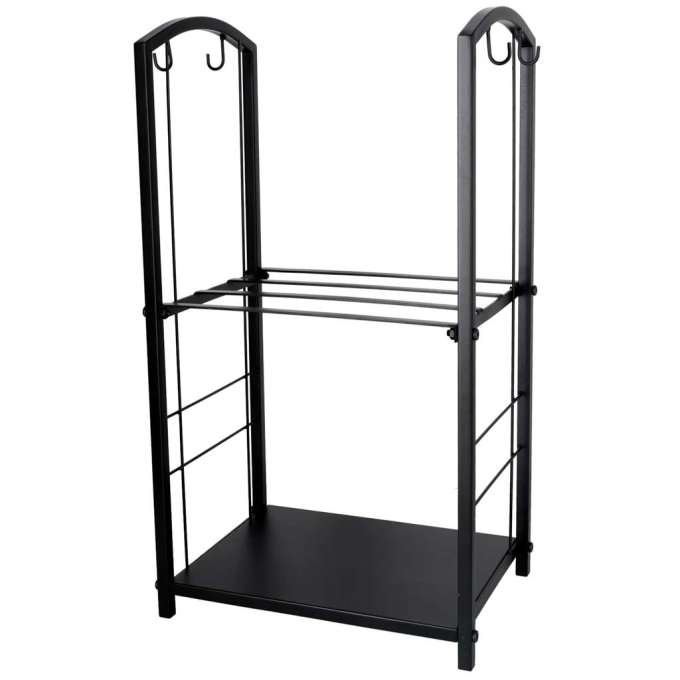 Firewood rack metal shelf fireplace accessories
