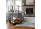 Firewood rack metal shelf fireplace accessories 15