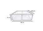 Foldable playpen dry pool children's playground 150x200cm 7