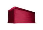 Foldable velour ottoman with under-seat storage 76x38x38 cm burgundy 5