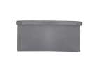 Foldable velour ottoman with under-seat storage 76x38x38 cm gray 3