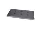 Foldable velour ottoman with under-seat storage 76x38x38 cm gray 9