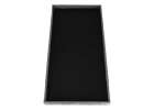 Foldable velour ottoman with under-seat storage 76x38x38 cm gray 11
