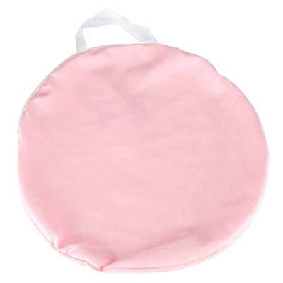 Folding castle playhouse tent for kids' rooms gray and pink