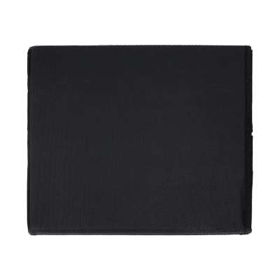 Folding pouf with under-seat storage eco-leather 38x38x36 cm black