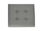 Folding pouffe with storage leather 38x38x36 cm grey 8