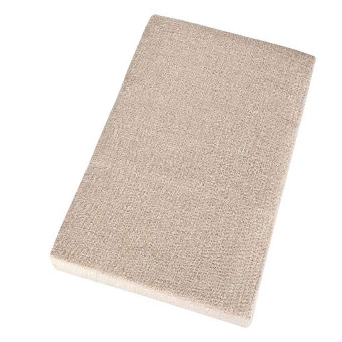 Folding pouffe with storage space 50x31x31cm beige