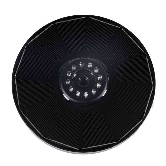 Fontanna solarna LUARO do oczka wodnego ogrodowa pompa pływająca LED RGB 16cm