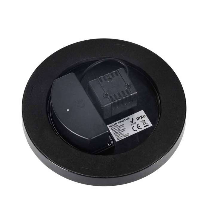 Fontanna solarna LUARO do oczka wodnego ogrodowa pompa pływająca LED RGB 16cm