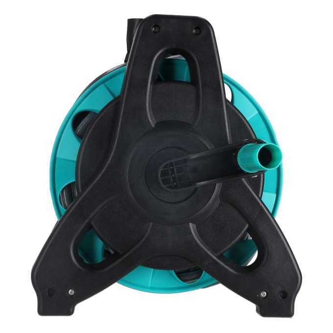 Garden hose on reel stand LUARO sprinkler gun retractor 30m