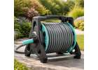 Garden hose on reel stand LUARO sprinkler gun retractor 30m 9