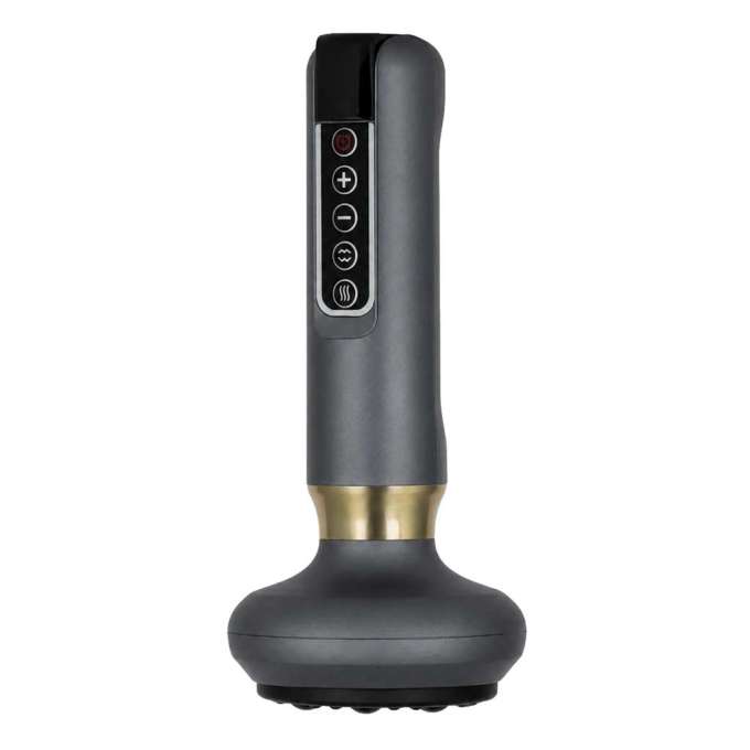 Handheld electric Chinese cupping massager USB 12 levels grey