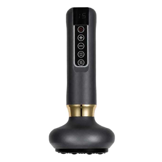 Handheld electric Chinese cupping massager USB 12 levels grey