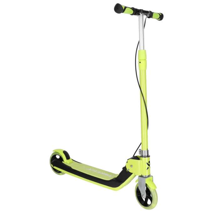 Hulajnoga dla dzieci TRIKE FIX dwukołowa LED składana podwójne hamulce neon zielony