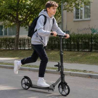 Hulajnoga miejska Trike Fix składana koła 200mm czarno-szara