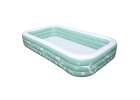 Inflatable garden pool for kids with slide canopy and pump 3