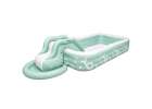 Inflatable garden pool for kids with slide canopy and pump 6