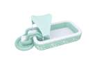 Inflatable garden pool for kids with slide canopy and pump 8