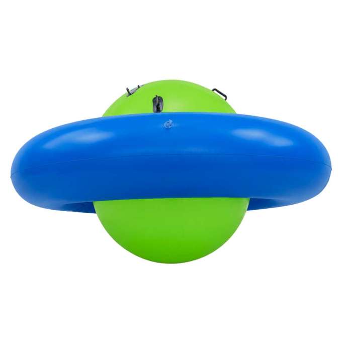 Inflatable rocking balance swing for 3 children with handles
