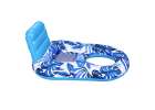 Inflatable swimming mattress deck chair with backrest 2