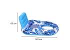 Inflatable swimming mattress deck chair with backrest 7