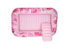Inflatable swimming mattress with cushion pink 9
