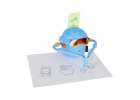 Interactive educational robot toy learning to draw fisks markers blue 7