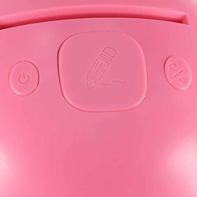 Interactive educational robot toy learning to draw fisks markers pink