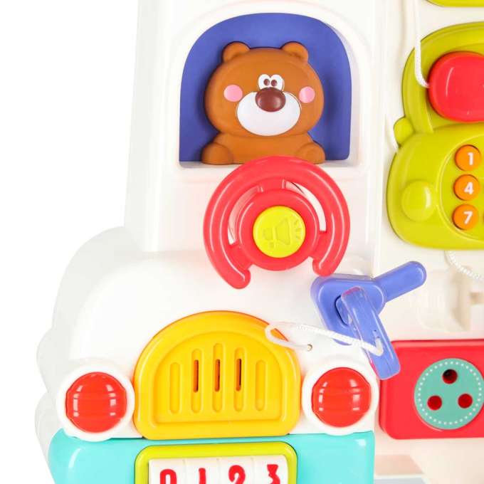 Interactive manipulative board car light sound